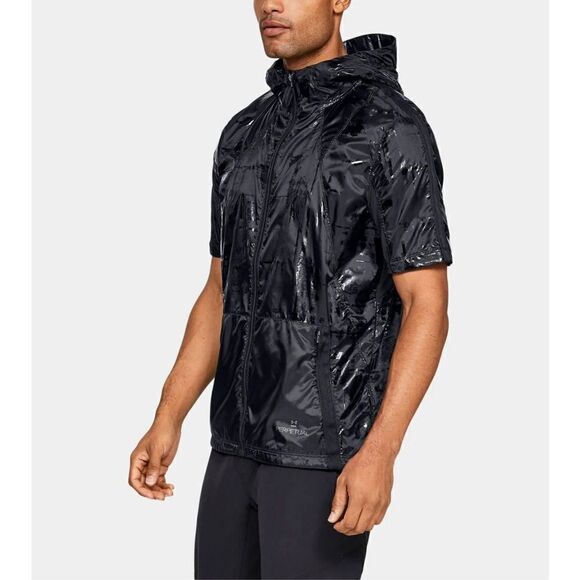 NWT Under Armour Perpetual Short Sleeve Windbreaker Jacket sz L - Picture 3 of 8